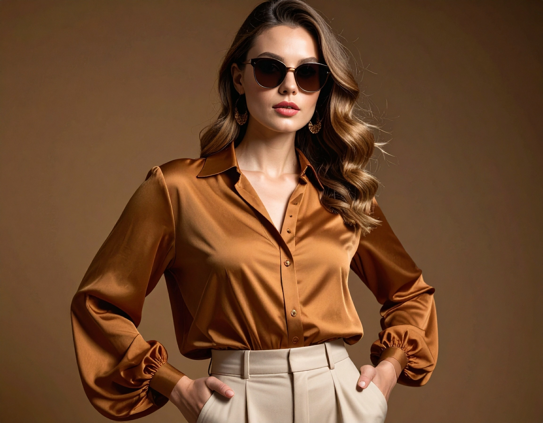 Blouses en satin