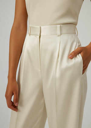 Pantalon Femme en Soie – Coupe Large Élégante et Confort Naturel