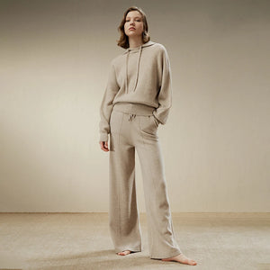 Pantalon Large Femme en  Cachemire – Élégance Décontractée et Confort Absolu