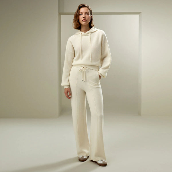 Pantalon Large Femme en  Cachemire – Élégance Décontractée et Confort Absolu