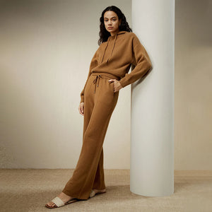 Pantalon Large Femme en  Cachemire – Élégance Décontractée et Confort Absolu