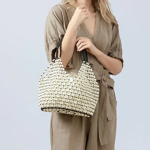 Sac Estival en Raphia Tressé – Élégance Naturelle & Chic Intemporel