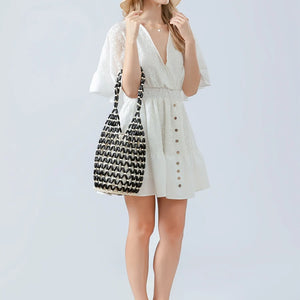 Sac Seau Classique en Similicuir Grainé – Élégance Structurée & Détails Signature