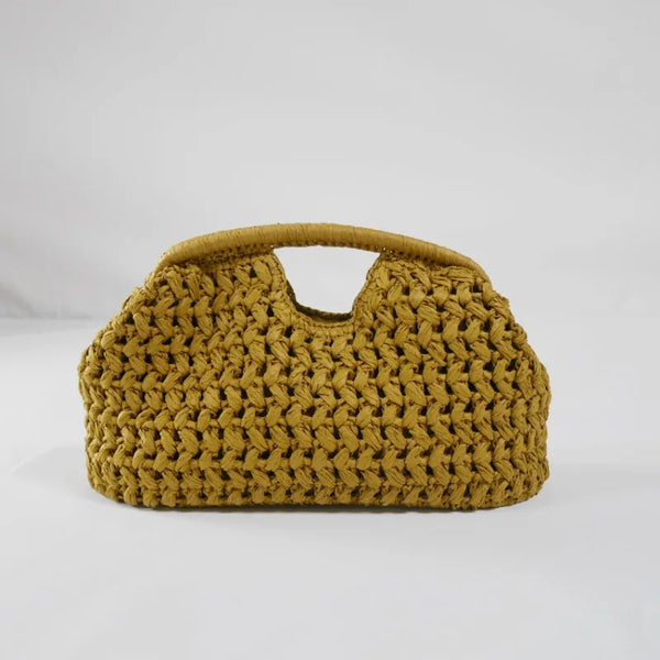 Sac Classique Tressé en Raphia – Élégance d’Été Réinventée
