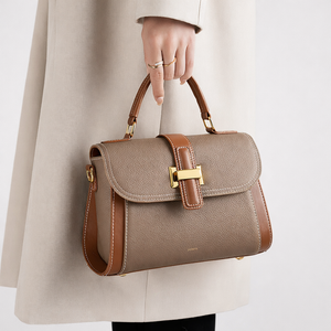 Sac à Main Tricolore en Cuir Véritable Togo – Élégance et Polyvalence Moderne